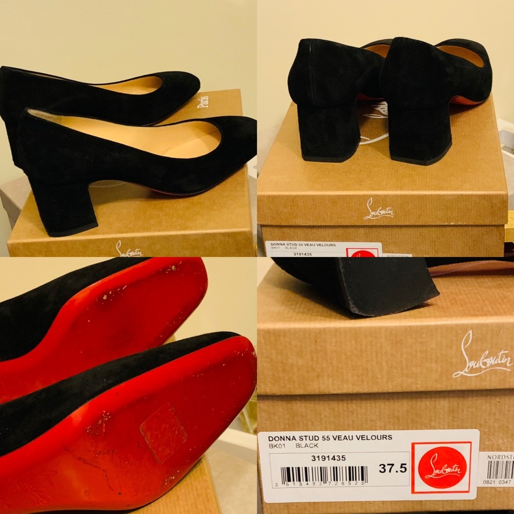 Comfy Red Bottoms? Louboutin Velour 55mm